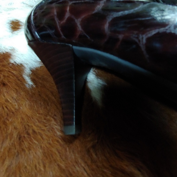 Fabulous Croc look Leather Heels - Picture 5 of 5